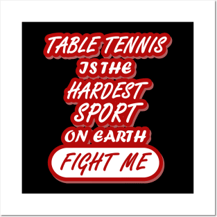 Table Tennis Reaction Women Sports Smiting Team Posters and Art